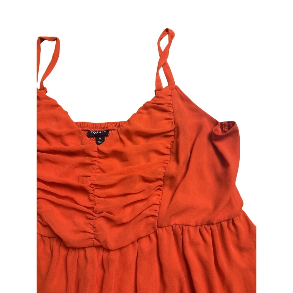 Torrid‎ Women's Plus Size 2 Red Sleeveless Top - Picture 2 of 5